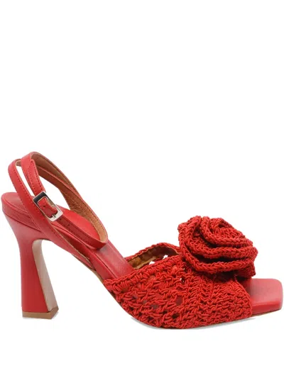 Angel Alarcon 90mm Dream Heeled Sandals In Red