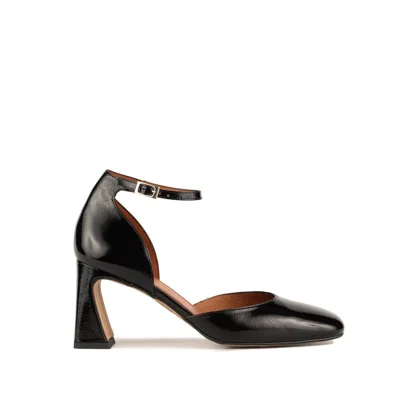 Angel Alarcon Black Patent Leather Pumps