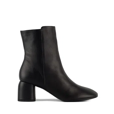 Angel Alarcon Black Smooth Leather Ankle Boot
