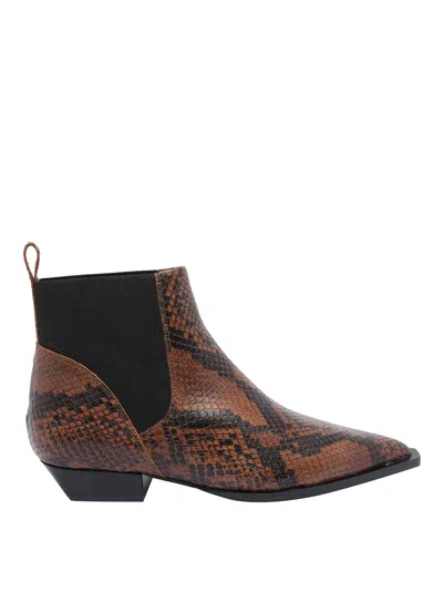 Angel Alarcon Booties In Animal Print