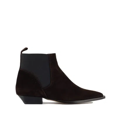 ANGEL ALARCON ANGEL ALARCON BROWN SUEDE ANKLE BOOT