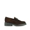 Angel Alarcon Brown Suede Loafer In Brown