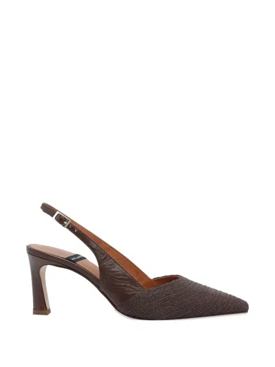 Angel Alarcon Carola Slingback Heeled Pumps In Brown