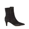Angel Alarcon Grey Ankle Boot In Suede In Gray