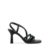 Angel Alarcon Laure Heeled Sandal With Tubular Straps And Mini Leather Platform