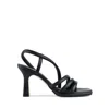 Angel Alarcon Laure Heeled Sandal With Tubular Straps And Mini Leather Platform