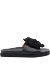 Angel Alarcon Leather Flat Sandals