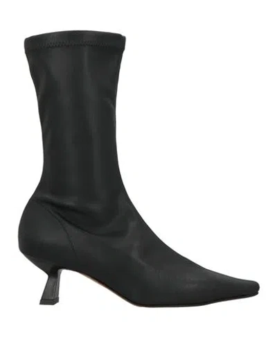 Angel Alarcon Ángel Alarcón Woman Ankle Boots Black Size 8 Leather