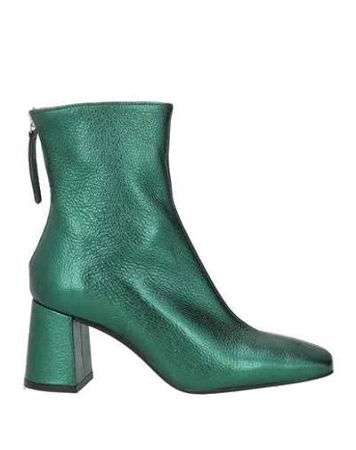 Angel Alarcon Ángel Alarcón Woman Ankle Boots Green Size 5 Leather