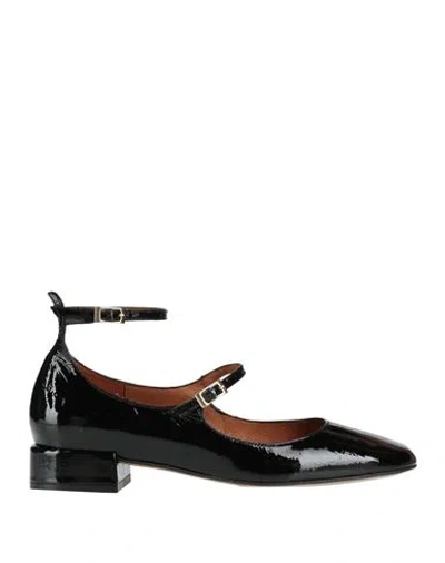 Angel Alarcon Ángel Alarcón Woman Ballet Flats Black Size 8 Leather