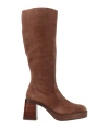 Angel Alarcon Ángel Alarcón Woman Knee Boots Brown Size 11 Soft Leather In Brown
