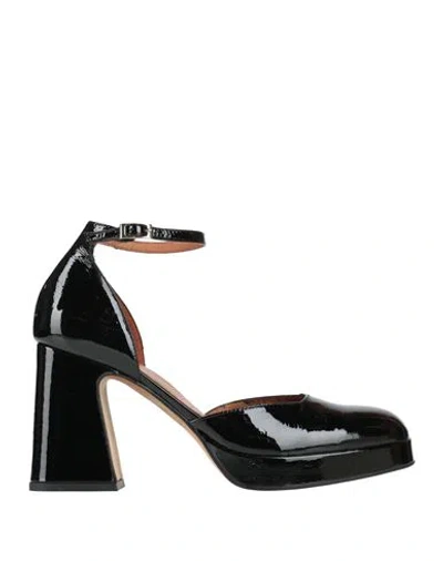 Angel Alarcon Ángel Alarcón Woman Pumps Black Size 5 Leather