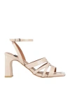 Angel Alarcon Ángel Alarcón Woman Sandals Beige Size 8 Leather In Neutral