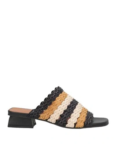 Angel Alarcon Ángel Alarcón Woman Sandals Black Size 7 Synthetic Material