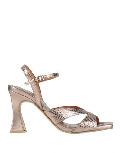 Angel Alarcon Ángel Alarcón Woman Sandals Copper Size 9 Leather In Orange