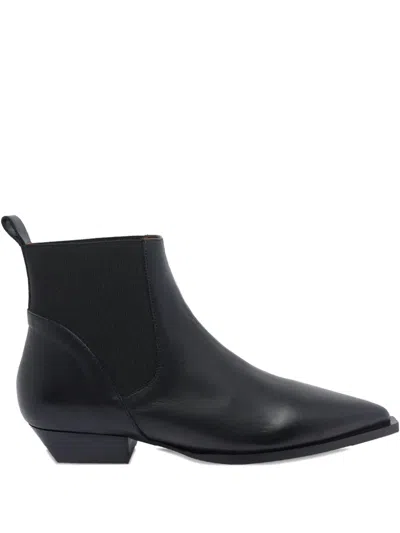 ANGEL ALARCON POINTED-TOE ELASTIC-SIDED BOOTS