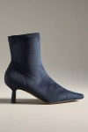 Angel Alarcon Pointed-toe Kitten-heel Boots In Blue