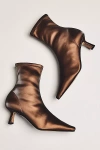 Angel Alarcon Pointed-toe Kitten-heel Boots In Brown