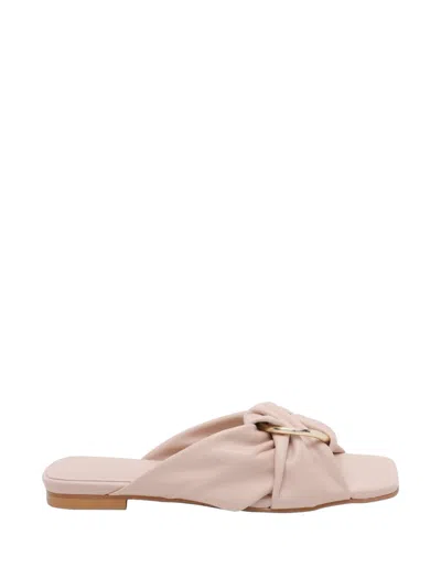 Angel Alarcon Ring-detail Knotted Sandals In Neutral