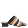 Angel Alarcon Blandine Sandal Woven With Low Block Heel In Multicolour