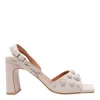 Angel Alarcon 85mm Leather Sandals In White
