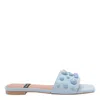 Angel Alarcon Dream Flat Sandals In Blue