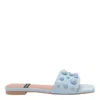 Angel Alarcon Dream Flat Sandals In Blue