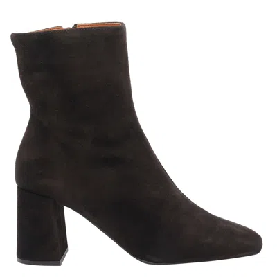 Angel Alarcon 75mm Zip-detail Block-heel Boots In Brown