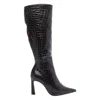 Angel Alarcon 95mm Crocodile-effect Zip-detail Boots In Brown