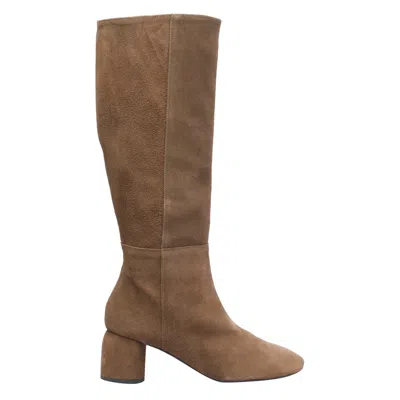 Angel Alarcon 65mm Suede Boots In Brown