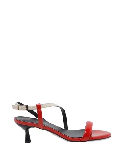 Angel Alarcon Slingback Round Toe Pumps In Red
