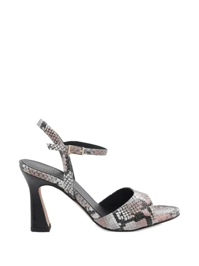 Angel Alarcon Snake-effect Buckle-fastening Sandals In Animal Print