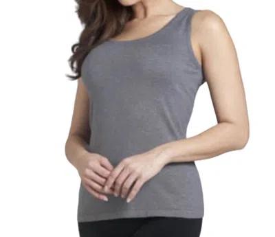 Angel Apparel Bra- Friendly Tank In Gray In Grey