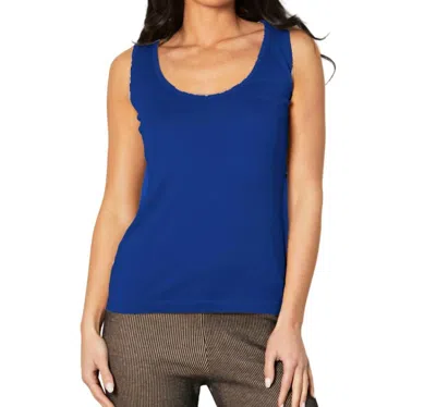 Angel Apparel Bra-friendly Tank In Cadet In Blue