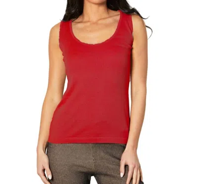 Angel Apparel Bra-friendly Tank In Rouge In Multi