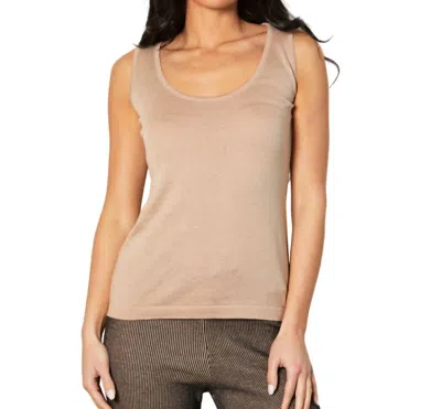 Angel Apparel Bra-friendly Tank In Sand In Beige