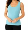 Angel Apparel Bra-friendly Tank Top In Aqua In Blue