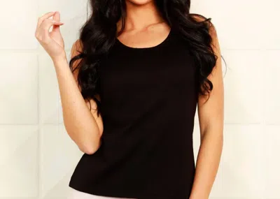 Angel Apparel Bra-friendly Tank Top In Black