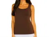 Angel Apparel Bra-friendly Tank Top In Mocha In Brown