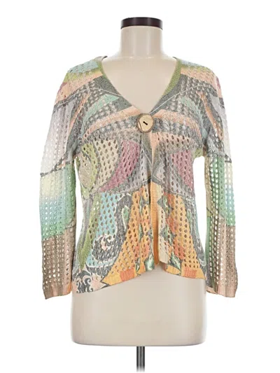Pre-owned Angel Apparel Cardigan Sweater In Green