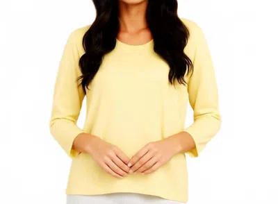 Angel Apparel Casual High Low Top In Yellow
