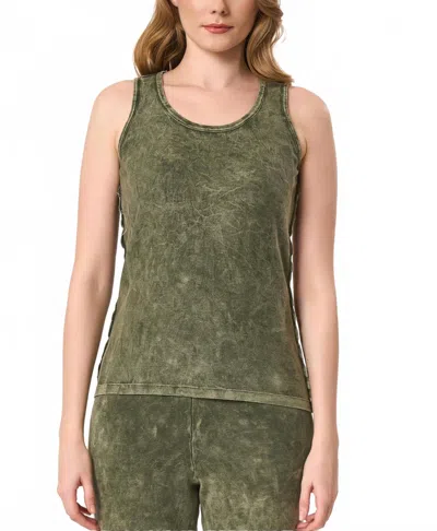 Angel Apparel Comfy Tank Top In Army In Green