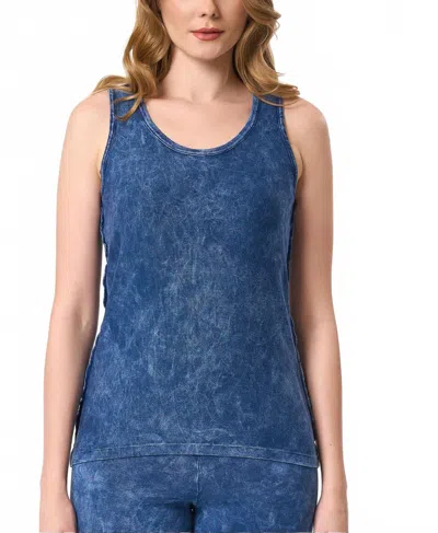 Angel Apparel Comfy Tank Top In Denim In Blue