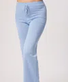 Angel Apparel Drawstring Lounge Pant In Sky Blue In Blue