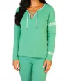Angel Apparel Drawstring Tunic In Green In Green