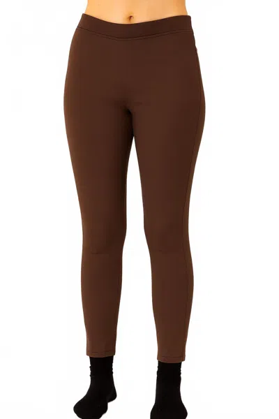 Angel Apparel High Waisted Jegging In Brown