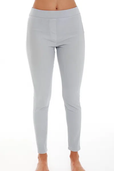 Angel Apparel High Waisted Leggings In Slate In Gray