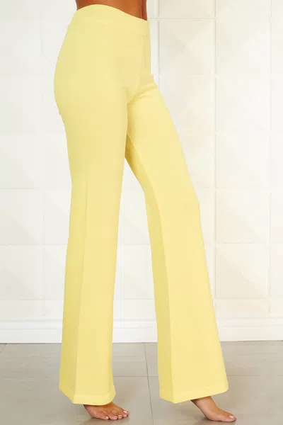 Angel Apparel Knit Pull On Pants In Yellow