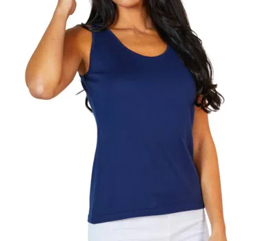 ANGEL APPAREL KNIT TANK IN NAVY