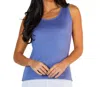 Angel Apparel Knit Tank In Peri In Multi